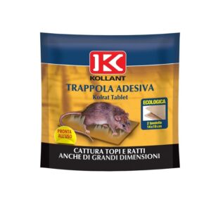 Η KOLRAT TABLET 2 ΤΕΜΑΧΙΩΝ Ποντικοπαγίδα είναι παγίδα με κόλλα για ποντικούς.Διατίθεται σε δύο διαφορετικά μεγέθη 19χ14cm και 19χ28cm.