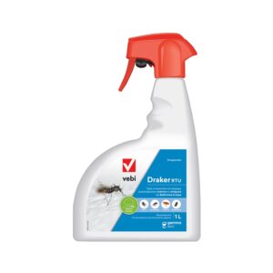 Το DRAKER RTU Εντομοκτόνο καταπολεμά πολλά έντομα, όπως Κουνούπια,  Κουνούπια τίγρης, Ψύλλοι, Κατσαρίδες, Μύγες, Φλεβοτόμοι, Μυρμήγκια, Ακάρεα, Βρωμούσες.