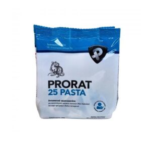 Το PRORAT 25 PASTA Ποντικοφάρμακο150GR (brodifacoum 0,0025%) είναι ένα ισχυρό τρωκτικοκτόνο σε μορφή πάστας για οικιακούς ποντικούς και καφέ αρουραίους.